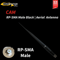 5.8 GHz antenna RP-SMA Male BLACK Connector with Print:"CAM" 5.8 GHz antenna RP-SMA Male BLACK Connector with Print:"CAM"