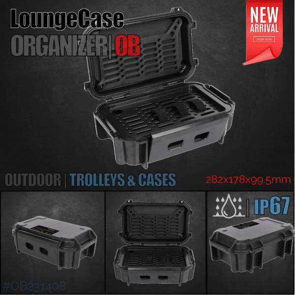 LoungeCase OB | Organizer | | ABS Black | 28x18x10cm | incl. orga.