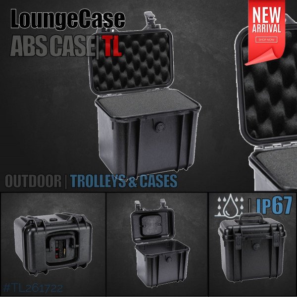 LoungeCase TL | Black | 29x22x26cm | incl. Foam