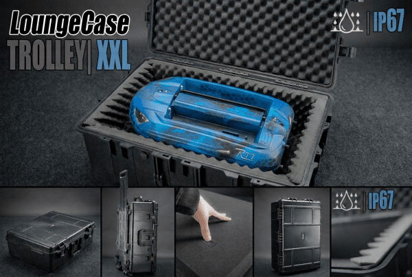 PreOrder | LoungeCase Trolley XXL | Black | 80x52x31cm | incl Foam