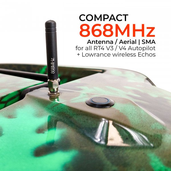 COMPACT Mini 868MHz LoRa Antenna / Aerial | SMA | f. V3 / V4 Autopilot + Lowrance wireless Echos