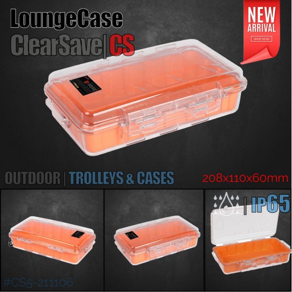 LoungeCase CS5 | Organizer | Clear | 25x14x6,5cm | incl. Silicon