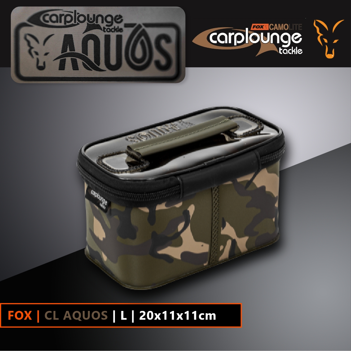 Various Fox Tackle Aquos Camo Accessory Bag