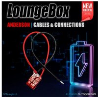 Anderson 50A Red Con| 8awg 100A Power cable (RED450mm Black 500mm) | Ring Cable Shoe 8.5mm - Shrinktube
