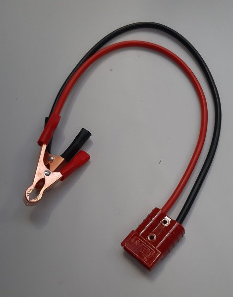 Anderson 50A Red Con | 8awg 100A Power cable (RED450mm Black 500mm) -Black and Red Crocodil clamb