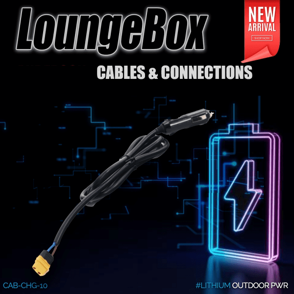 XT-60(yellow) Female 15A Black Power cable 1250mm - with CigarettePlug