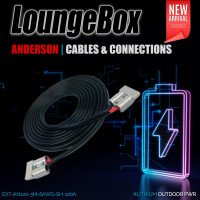 8AWG Black sheathed Cable ( Red 3m Black 3m ) Anderson 120A Grey Connectors